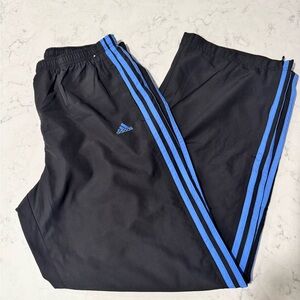adidas Black and Blue Track Pants